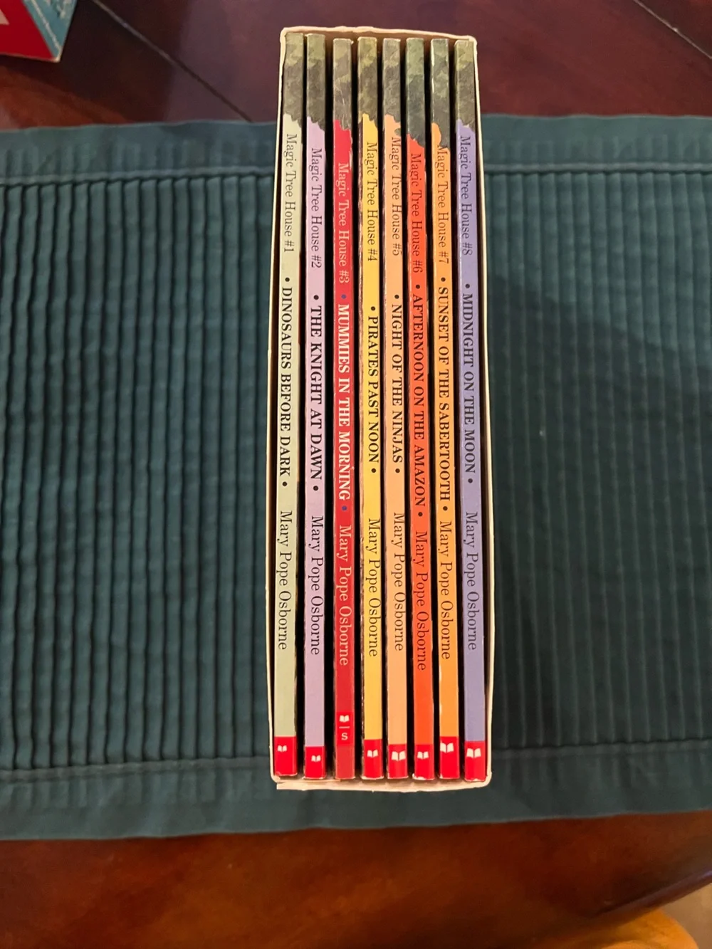 Scholastic Magic Tree House Book Set - Green, Red & Brown Covers